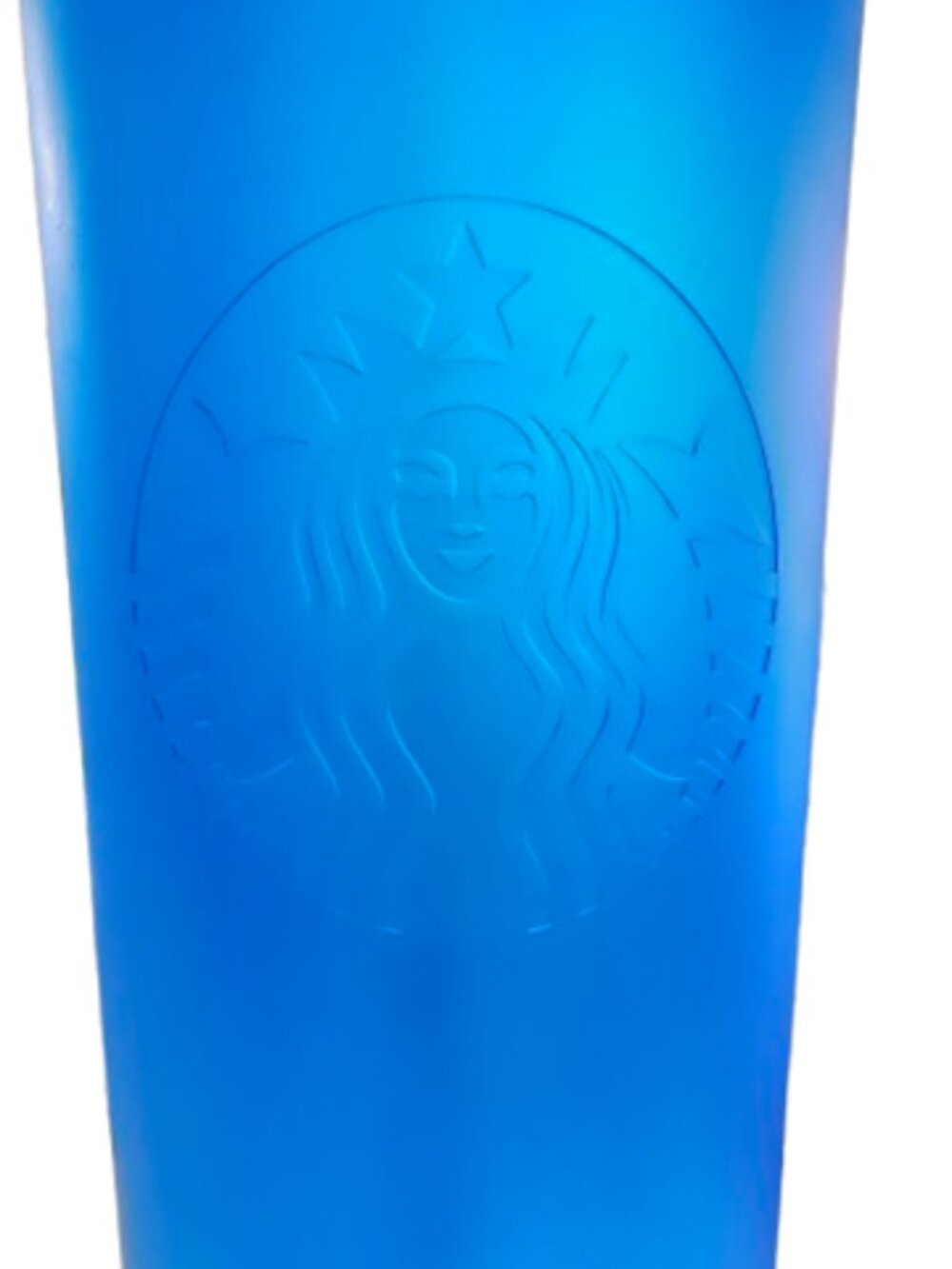 Starbucks 2022 Cobalt Blue Matte Mermaid Soft Touch Cold Cup Tumbler 24 oz